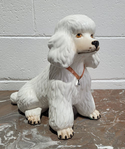 Vintage Italian Ceramic Poodle Figurine | Antique & Vintage | Moonee Ponds Antiques | Australia Wide Delivery