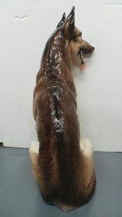 Life Size Mid Century Italian Porcelain German Shepherd | Antique & Vintage | Moonee Ponds Antiques | Australia Wide Delivery