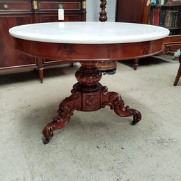 French Napoleon III Carved Centre Table