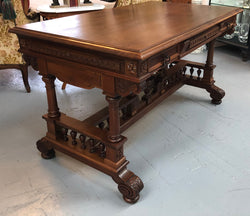19th Century French Walnut Henry II Style Desk | Antique & Vintage | Moonee Ponds Antiques | Australia Wide Delivery