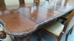 English Solid Mahogany Chippendale Dining Setting | Antique & Vintage | Moonee Ponds Antiques | Australia Wide Delivery