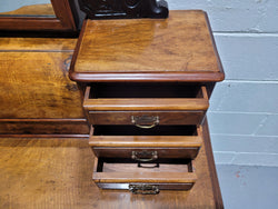 Elegant Victorian Figured Walnut Dressing Table | Antique & Vintage | Moonee Ponds Antiques | Australia Wide Delivery
