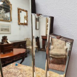 Original Art Deco fan shaped mirror, does show some ware but considering it's age in good condition. Please refer to photos.