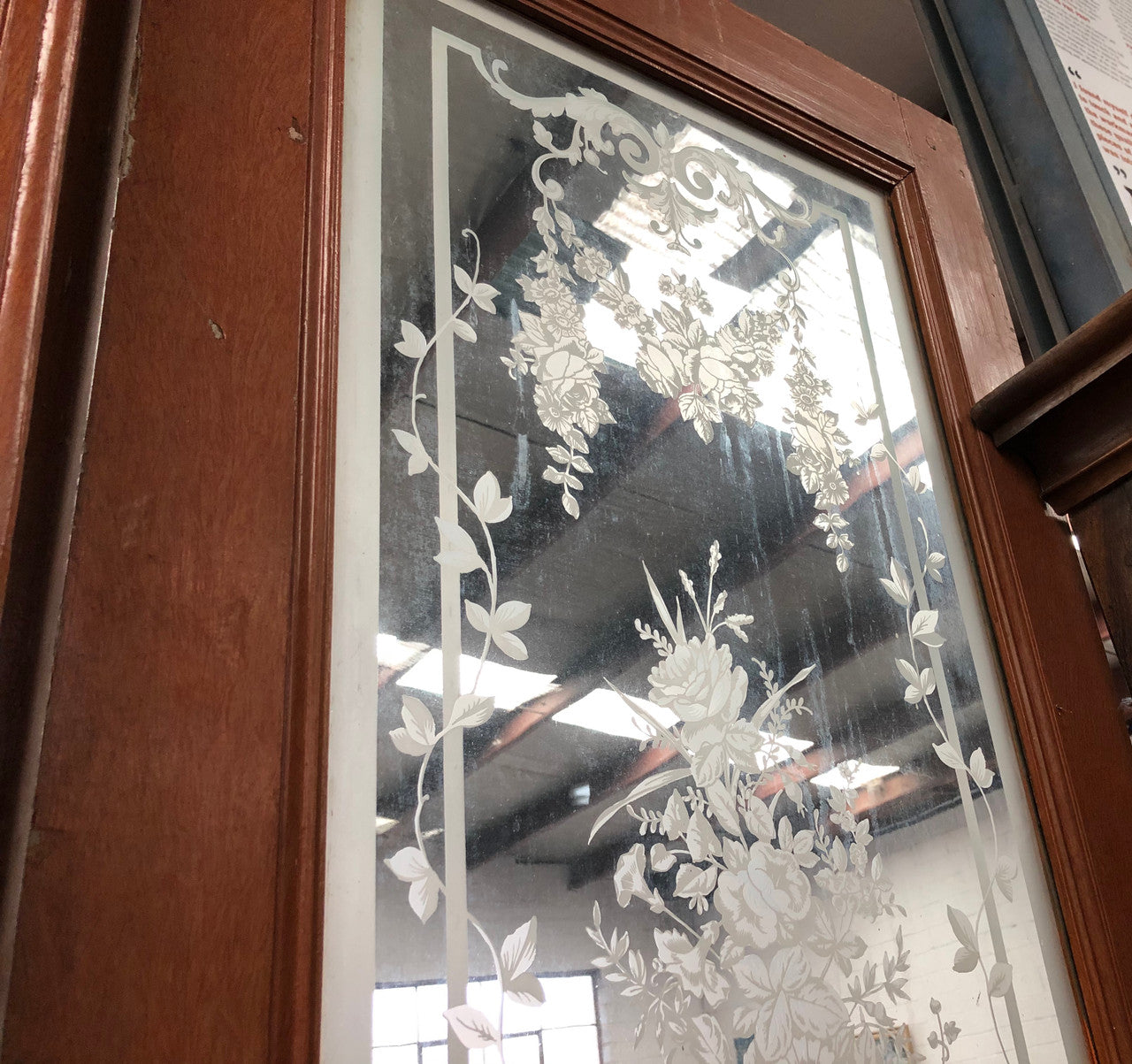 Beautiful Pair of French Antique Doors With Acid Etched Panels | Antique & Vintage | Moonee Ponds Antiques | Australia Wide Delivery