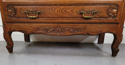 French Louis XV Style Oak Three Drawer Chest With Wooden Top | Antique & Vintage | Moonee Ponds Antiques | Australia Wide Delivery