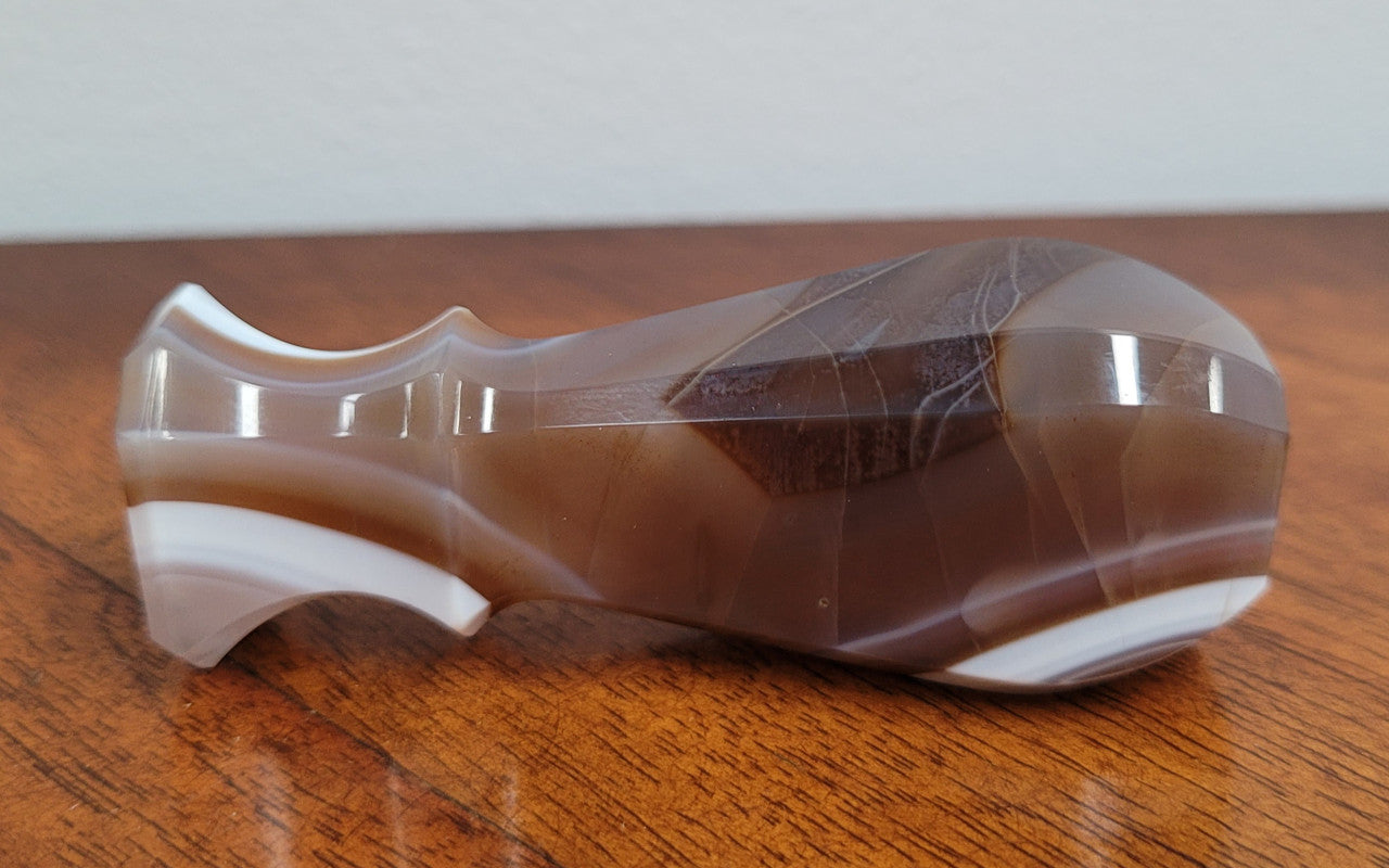 French 19th Century Banded Agate Wax Seal