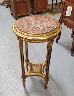 Late 19th Century French Louis XVI Style Round Marble Top Side Table | Antique & Vintage | Moonee Ponds Antiques | Australia Wide Delivery
