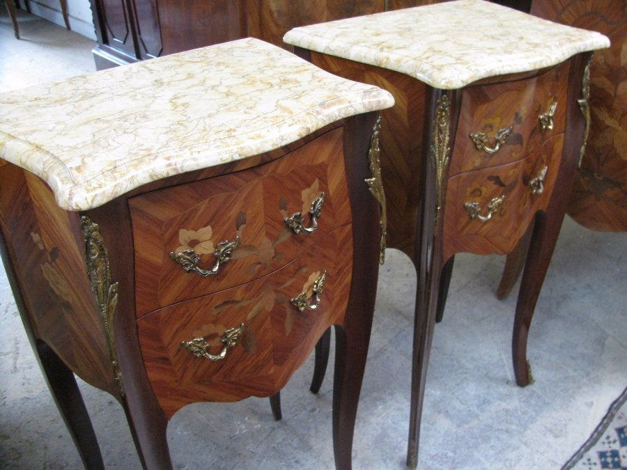 Matched Pair Of French Bedsides | Antique & Vintage | Moonee Ponds Antiques | Australia Wide Delivery