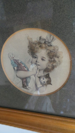 Framed Set of Three Lithograph Pictures | Antique & Vintage | Moonee Ponds Antiques | Australia Wide Delivery