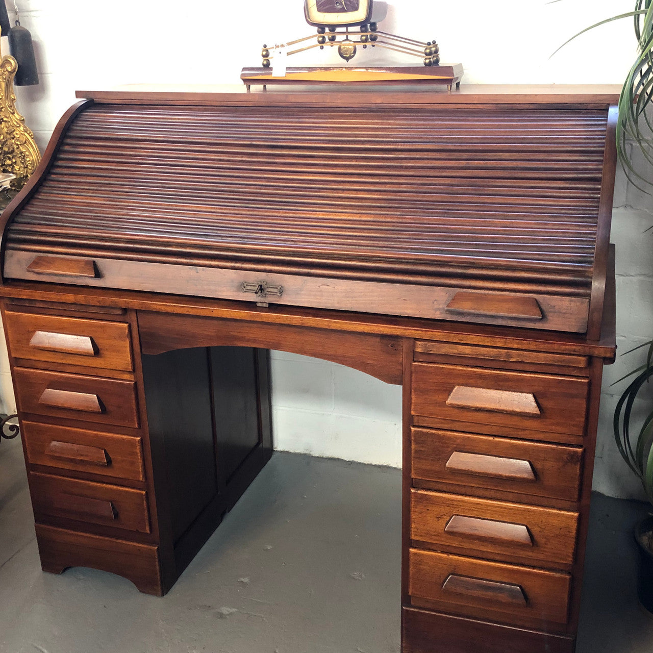 Fabulous Australian Roll Top Desk | Antique & Vintage | Moonee Ponds Antiques | Australia Wide Delivery