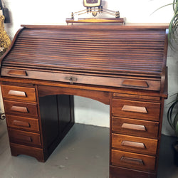 Fabulous Australian Roll Top Desk | Antique & Vintage | Moonee Ponds Antiques | Australia Wide Delivery