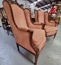 Pair of Antique Louis XVI th Style Bergere Chairs | Antique & Vintage | Moonee Ponds Antiques | Australia Wide Delivery