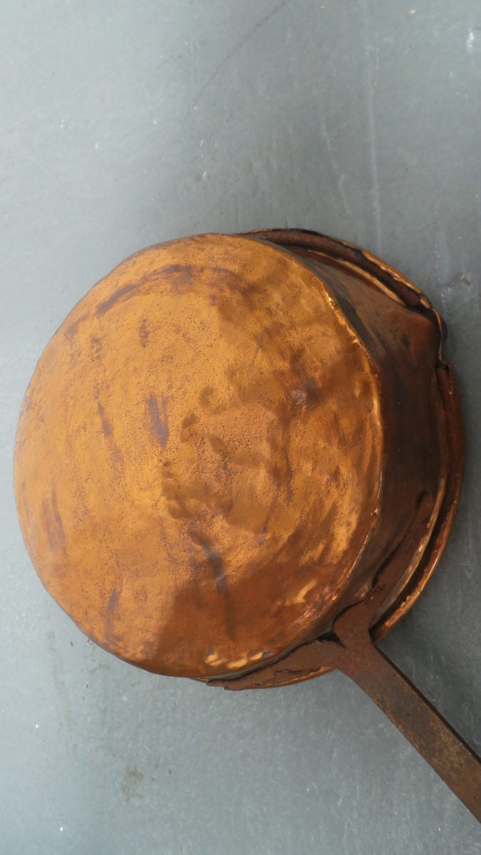 Antique French Copper Saucepan