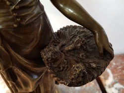 Rare French Bronze "Flower Seller" By Eugene Antoine Aizelin | Antique & Vintage | Moonee Ponds Antiques | Australia Wide Delivery