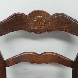 Set of Six French Ladder Back Chairs-2