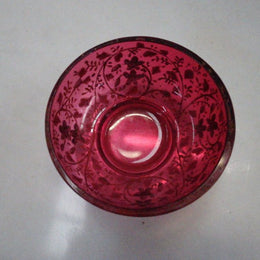 Bohemian Moser Style Cranberry Art Glass
