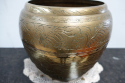 Edwardian Brass Chinese Pot | Antique & Vintage | Moonee Ponds Antiques | Australia Wide Delivery