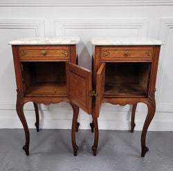 Pair of French Antique Louis XV Style Oak Night Stands | Antique & Vintage | Moonee Ponds Antiques | Australia Wide Delivery