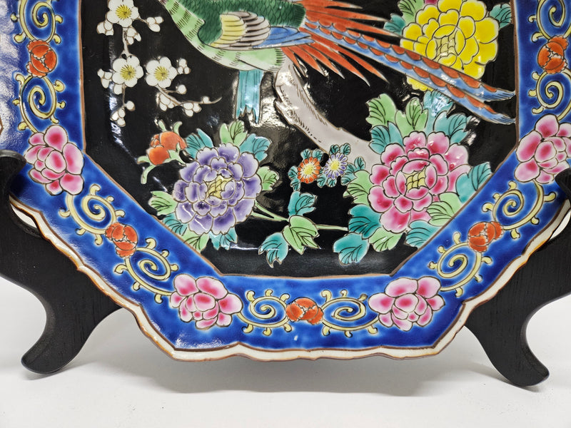 Early 20th century Chinese Famille Noire plate. It has been sourced locally and is in good original condition. Please view photos as they help form part of the description.