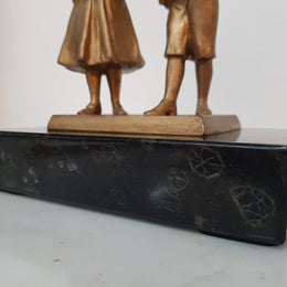 Spelter and Marble Figurines