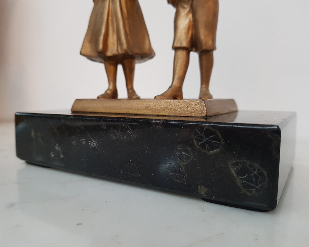 Spelter and Marble Figurines