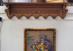 French Oak Hanging Wall Rack With Seven Hooks | Antique & Vintage | Moonee Ponds Antiques | Australia Wide Delivery