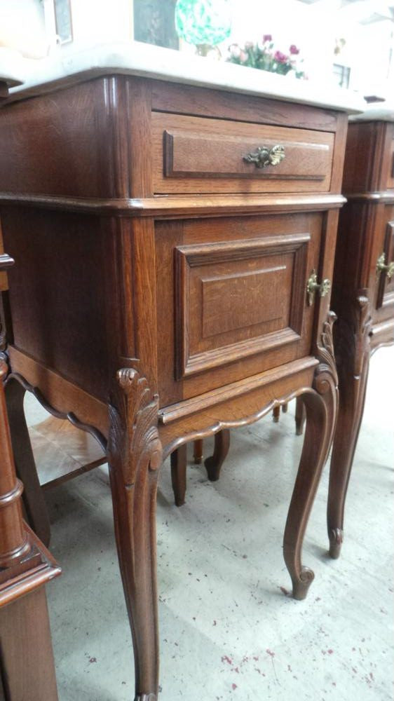 Pair of French Oak Bedsides-1 | Antique & Vintage | Moonee Ponds Antiques | Australia Wide Delivery
