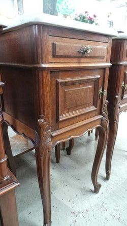 Pair of French Oak Bedsides-1 | Antique & Vintage | Moonee Ponds Antiques | Australia Wide Delivery