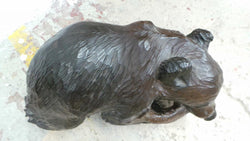 Japanese Hardwood Bear Statue | Antique & Vintage | Moonee Ponds Antiques | Australia Wide Delivery