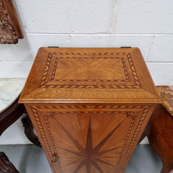 French Art Deco Inlaid Oak Curio-Side Cabinet | Antique & Vintage | Moonee Ponds Antiques | Australia Wide Delivery