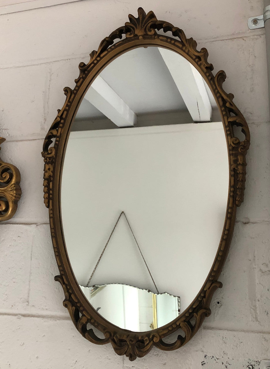 Lovely Oval Vintage Mirror | Antique & Vintage | Moonee Ponds Antiques | Australia Wide Delivery