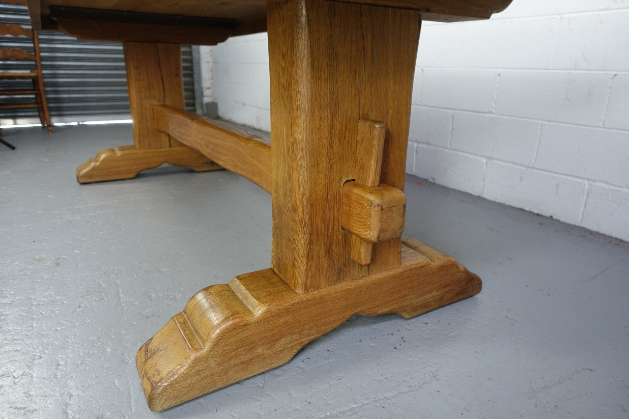 Amazing Rustic Oak French 10 Seater Refectory Farmhouse Table | Antique & Vintage | Moonee Ponds Antiques | Australia Wide Delivery