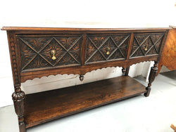 Georgian Style Carved Oak Dresser | Antique & Vintage | Moonee Ponds Antiques | Australia Wide Delivery