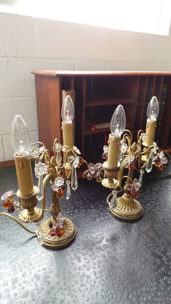 Pair of French Bronze Gilt Girandole Candelabras | Antique & Vintage | Moonee Ponds Antiques | Australia Wide Delivery