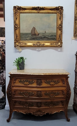 Impressive Louis XV Style Three Drawer Walnut Commode | Antique & Vintage | Moonee Ponds Antiques | Australia Wide Delivery