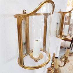 A Pair French Gilt Louis XVI Style Wall Lanterns With Moulded Glass Surround | Antique & Vintage | Moonee Ponds Antiques | Australia Wide Delivery