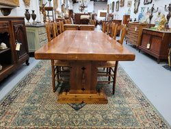 Fabulous French Stretcher Base Farmhouse Table | Antique & Vintage | Moonee Ponds Antiques | Australia Wide Delivery
