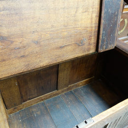 French Oak Hall Seat