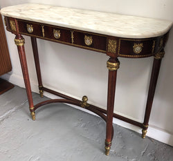 Narrow Mahogany Louis XVI Style Console Table | Antique & Vintage | Moonee Ponds Antiques | Australia Wide Delivery