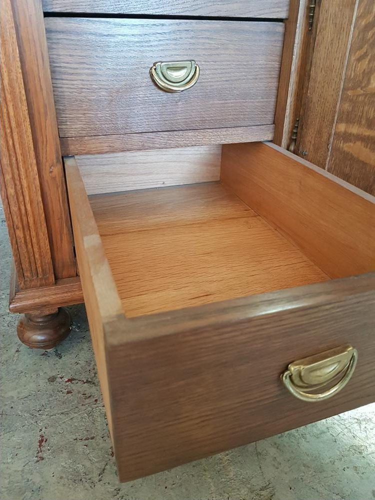 French Oak Partners Desk | Antique & Vintage | Moonee Ponds Antiques | Australia Wide Delivery