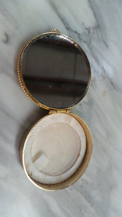 Small Micro Mosaic Vintage Compact | Antique & Vintage | Moonee Ponds Antiques | Australia Wide Delivery