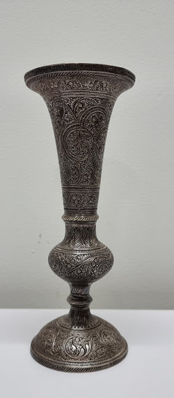 Pair Of Antique Indian Silver Plated Vases | Antique & Vintage | Moonee Ponds Antiques | Australia Wide Delivery