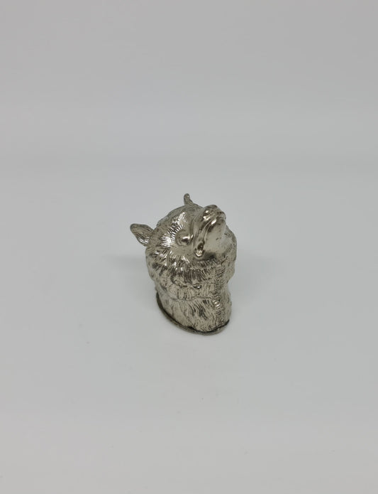 Stunning fox head silver plated match vesta case. In great original condition.