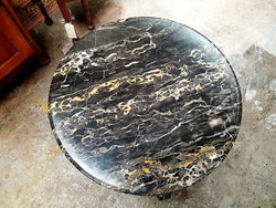 Portoro Marble Top French Wrought Iron Occasional Or Coffee Table | Antique & Vintage | Moonee Ponds Antiques | Australia Wide Delivery
