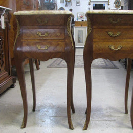 Pair of French Inlaid Bedside Cabinets