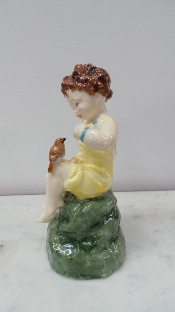 Stunning Royal Worcester Child Figurine | Antique & Vintage | Moonee Ponds Antiques | Australia Wide Delivery