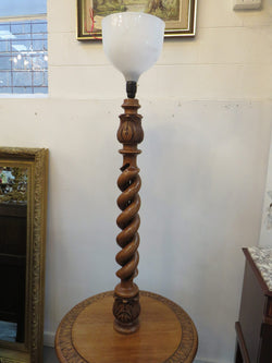 French Oak And Fruitwood Standard Lamp | Antique & Vintage | Moonee Ponds Antiques | Australia Wide Delivery