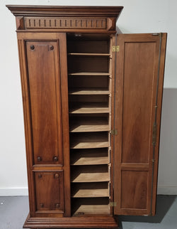 French Henry II Style Walnut Linen Storage Cupboard With Pull Out Shelves | Antique & Vintage | Moonee Ponds Antiques | Australia Wide Delivery