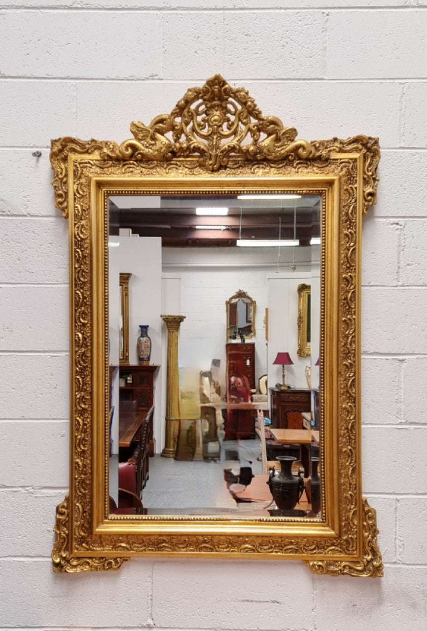 French Ornate Gilt Framed Wall Bevelled Mirror | Antique & Vintage | Moonee Ponds Antiques | Australia Wide Delivery