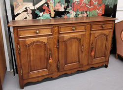 French Oak Early 19th Century Three Door Buffet | Antique & Vintage | Moonee Ponds Antiques | Australia Wide Delivery